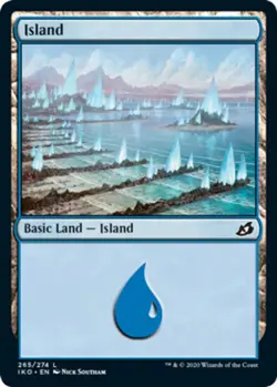 4x Island (265) - Foil ~ Near Mint Ikoria: Lair of Behemoths MTG Magic x4 4 Ulti - Image 1
