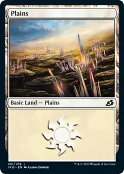 4x Plains (261) - Foil ~ Near Mint Ikoria: Lair of Behemoths MTG Magic x4 4 Ulti - Image 1