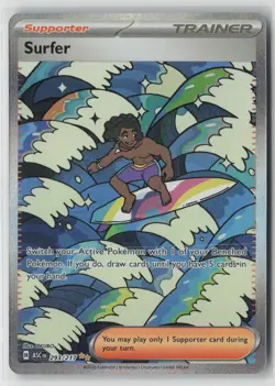 Pokemon Surfer #293/217 ME: Ascended Heroes Near Mint or Better - Image 1