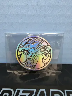 Mega Charizard X EX Ultra Premium Collection Silver Metal Coin 2025 Pokemon - Image 1