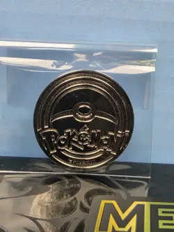 Mega Charizard X EX Ultra Premium Collection Silver Metal Coin 2025 Pokemon - Image 3