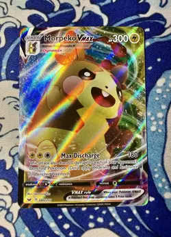 Morpeko VMAX 080/202 Pokemon Sword & Shield Ultra Rare Holo Pack Fresh NM CUTE💕 - Image 1