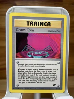 Pokemon TCG Trainer: Chaos Gym Rare Unlimited Gym Challenge Set 102/132 NM - Image 1