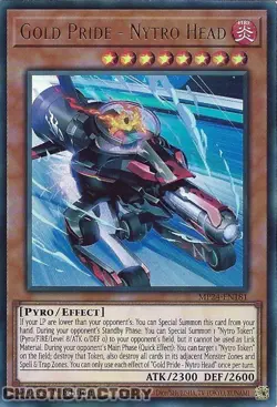YUGIOH MP24-EN181 Gold Pride - Nytro Head Ultra Rare 1st Edition NM - Image 1