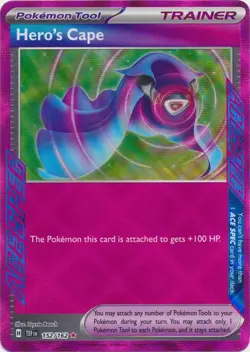 Hero's Cape 152/162 Temporal Forces TEF Pokemon Card NM - Image 1