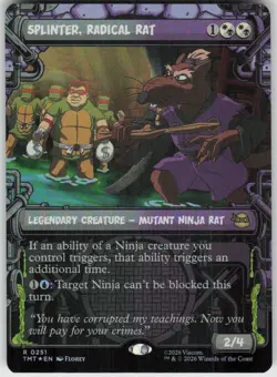 GGC-10 Foil Splinter, Radical Rat (Showcase) 0251 Teenage Mutant Ninja Turtles N - Image 1
