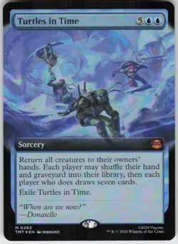 GGC-10 Foil Turtles in Time (Extended Art) 0263 Teenage Mutant Ninja Turtles NM - Image 1