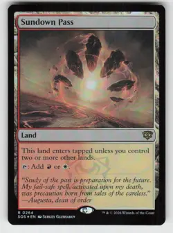 GGC-10 Foil Sundown Pass 264 Rare Secrets of Strixhaven Near Mint - Image 1