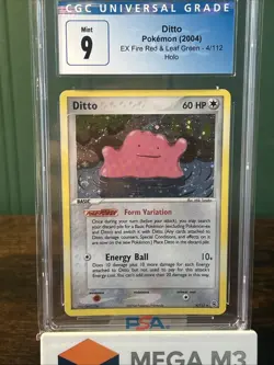 2004 Pokemon Ditto 4/112 FireRed & LeafGreen Holo CGC 9 Blue Label SWIRL!! - Image 3