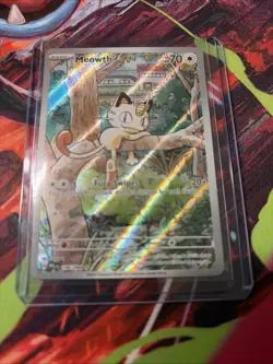 Meowth 106/94 Illustration Rare ME02: Phantasmal Flames Pokemon TCG NM - Image 1