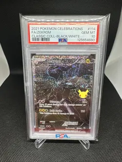 2021 Pokemon Celebrations Full Art Zekrom Classic Collection Black/White PSA 10 - Image 1
