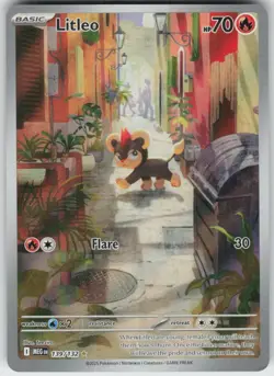 UR-03 Holo Litleo 139/132 Illustration Rare Mega Evolution Near Mint - Image 1