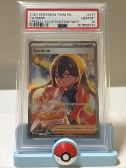 Pokemon 2024 Carmine 217/167 SIR Twilight Masquerade GEM MINT PSA 10 - Image 1