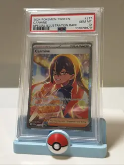 Pokemon 2024 Carmine 217/167 SIR Twilight Masquerade GEM MINT PSA 10 - Image 3