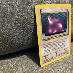Ditto 18/62 Fossil Regular Rare Non Holo Pokemon TCG WOTC - Image 3