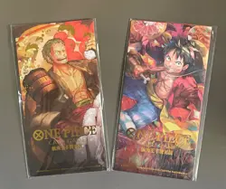 One Piece Card Game China Exclusive Zoro Luffy 2024 New Year Red Packet Promo - Image 1