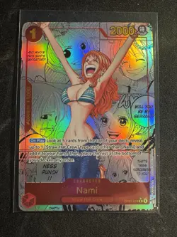 One Piece CCG Nami Manga Alternate Art OP01-016 NM - Image 1