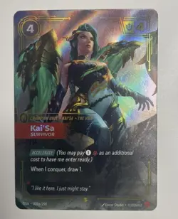 Kai'Sa - Survivor (Alternate Art) - Origins (OGN) 039a/298 RIFTBOUND NM - Image 1