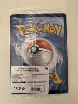 Pokemon TCG Promo Pikachu At The Museum Oversized Card (SEALED) + BONUS CARD - Image 4