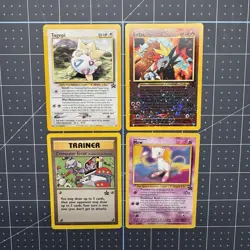 Vintage Pokemon Promo Cards Lot of 4 WOTC Mew Entei Togepi Black Star - Image 1