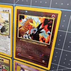 Vintage Pokemon Promo Cards Lot of 4 WOTC Mew Entei Togepi Black Star - Image 2