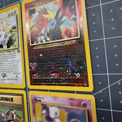 Vintage Pokemon Promo Cards Lot of 4 WOTC Mew Entei Togepi Black Star - Image 3