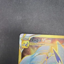 Pokemon TCG SWSH Silver Tempest Lugia VSTAR Card 211/195 Gold Secret Rare NM - Image 2