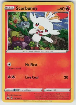 GGC-6 Holo Scorbunny SWSH071 Promo SWSH: Sword & Shield Promo Cards - Image 1
