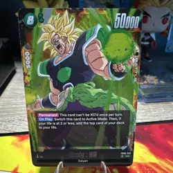 Bandai Broly: BR SR Battle Card FB06-063 50000 Power Dragon Ball Super - Image 1