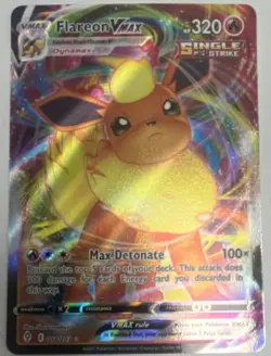 Pokemon Flareon VMAX 018/203 Evolving Skies Ultra Rare Holo Full Art - Image 1