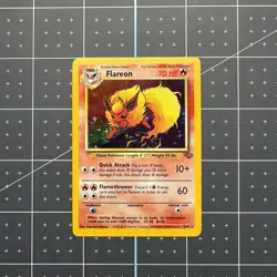 Pokemon TCG Flareon Jungle 3/64 Holo Unlimited Holo Rare - Image 1