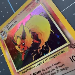 Pokemon TCG Flareon Jungle 3/64 Holo Unlimited Holo Rare - Image 5