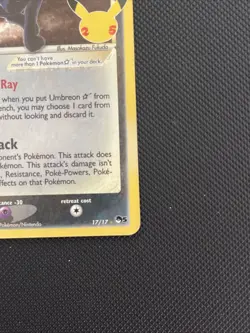 Umbreon Star 17 Classic Collection Celebrations: Classic Collection Pokemon B - Image 4