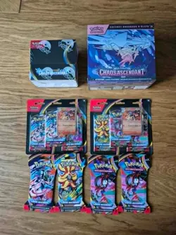 Pokemon Bundle ME04 Chaos Ascendant x1 Display x1 ETB x2 Tripack x4 Blister FR - Image 1