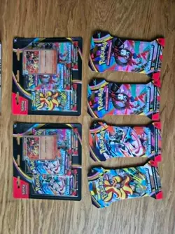 Pokemon Bundle ME04 Chaos Ascendant x1 Display x1 ETB x2 Tripack x4 Blister FR - Image 5