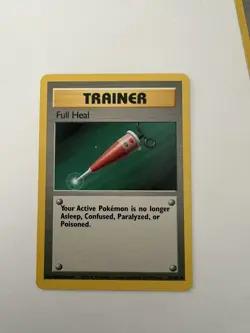 Full Heal 82/102 Uncommon Base Set Unlimited Pokemon NM - Image 1