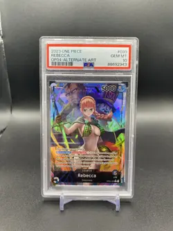 Rebecca OP04-039 Alt Art Leader PSA 10 - One PIece Kingdoms of Intrigue English - Image 1