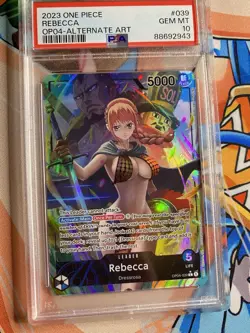 Rebecca OP04-039 Alt Art Leader PSA 10 - One PIece Kingdoms of Intrigue English - Image 3