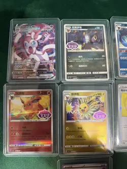 Pokemon TCG Chinese Gem Pack 3 Card Lot Stamped Sylveon Vmax, Umbreon, Jolteon - Image 2