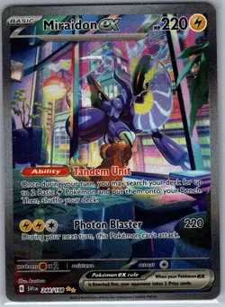 Miraidon ex - 244/198 SIR SV01: Scarlet & Violet Base Set - Pokemon Card - NM - Image 1