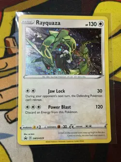 Pokemon TCG Rayquaza - SWSH029 Sword & Shield Black Star Promo NM W/Swirl - Image 1