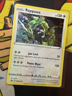 Pokemon TCG Rayquaza - SWSH029 Sword & Shield Black Star Promo NM W/Swirl - Image 4