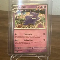Gengar Cosmos Holo 094/165 Sam’s Club 151 Mini Tin EN Pokemon TCG Swirl - Image 1