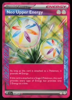 Neo Upper Energy 162/162 ACE SPEC Rare Temporal Forces Pokemon Near Mint - Image 1
