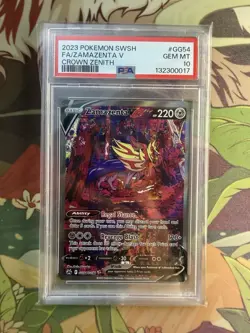 Zamazenta V GG54/GG70 Crown Zenith: Galarian Gallery PSA 10 Pokemon - Image 1