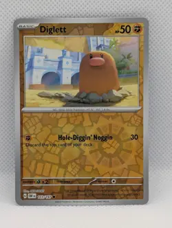 DIGLETT 103/197 C OBSIDIAN FLAMES POKEMON REVERSE HOLO NM/M DIGLETT - Image 1