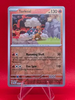 TORKOAL 030/167 C TWILIGHT MASQUERADE POKEMON REVERSE HOLO NM/M TORKOAL - Image 1