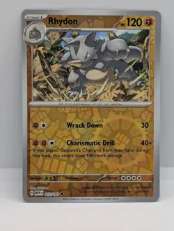 RHYDON 112/165 UC 151 POKEMON REVERSE HOLO NM/M RHYDON - Image 1