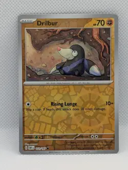 DRILBUR 111/197 C OBSIDIAN FLAMES POKEMON REVERSE HOLO NM/M DRILBUR - Image 1
