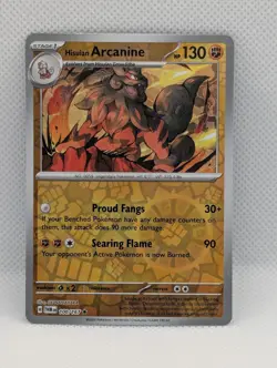 HISUIAN ARCANINE 100/167 R TWILIGHT MASQUERADE POKEMON REVERSE HOLO NM/M - Image 1